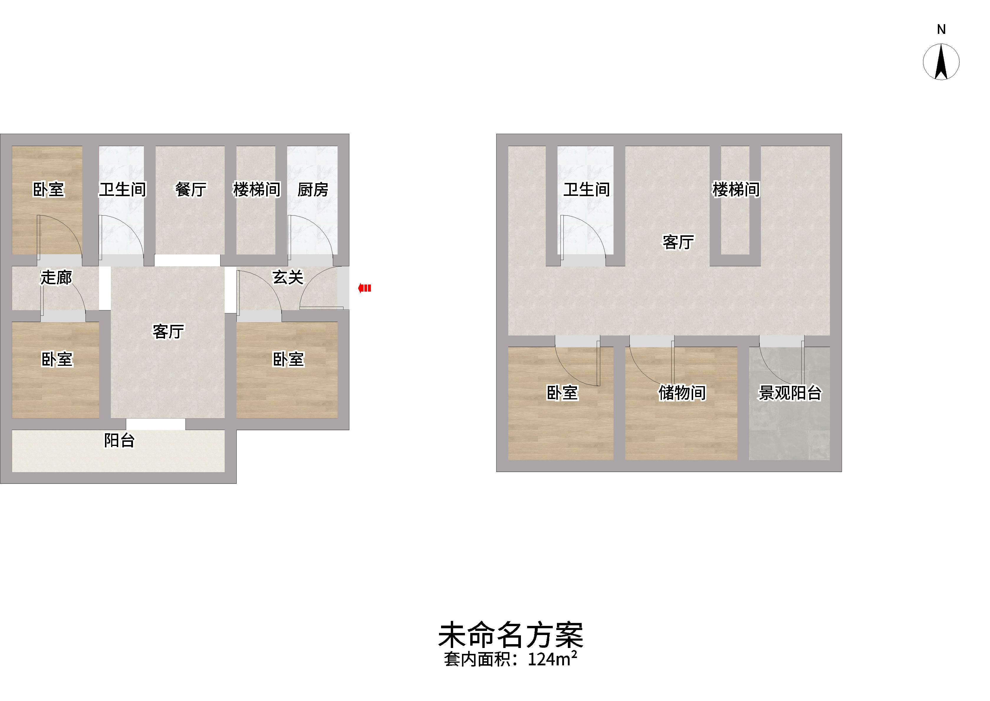 华强城一期 4室2厅2卫 190m&sup2;