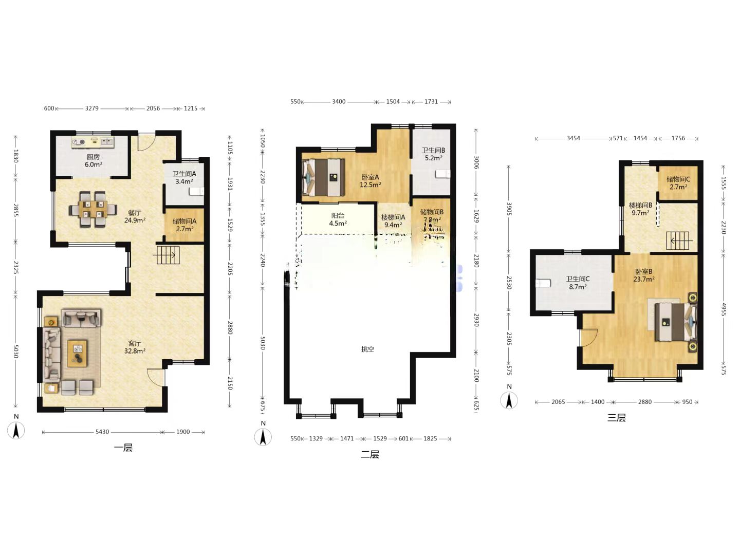 湖山源著 5室4厅4卫 220m&sup2;