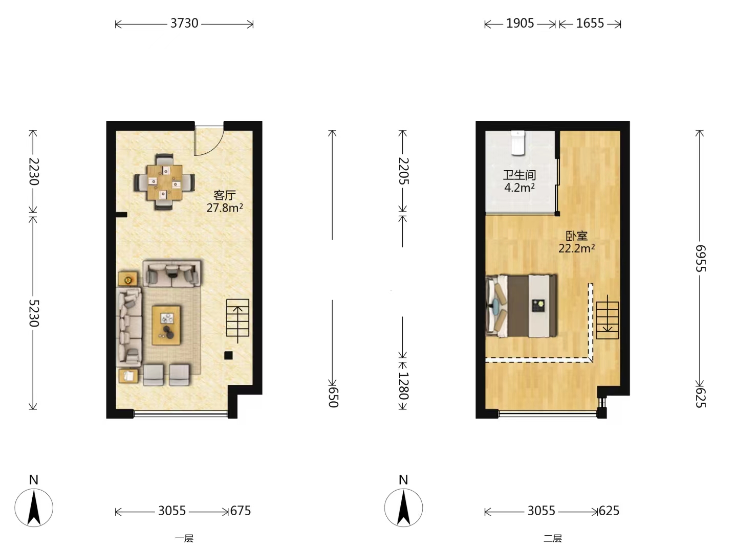 铂金时代 1室1厅1卫 32.48m²