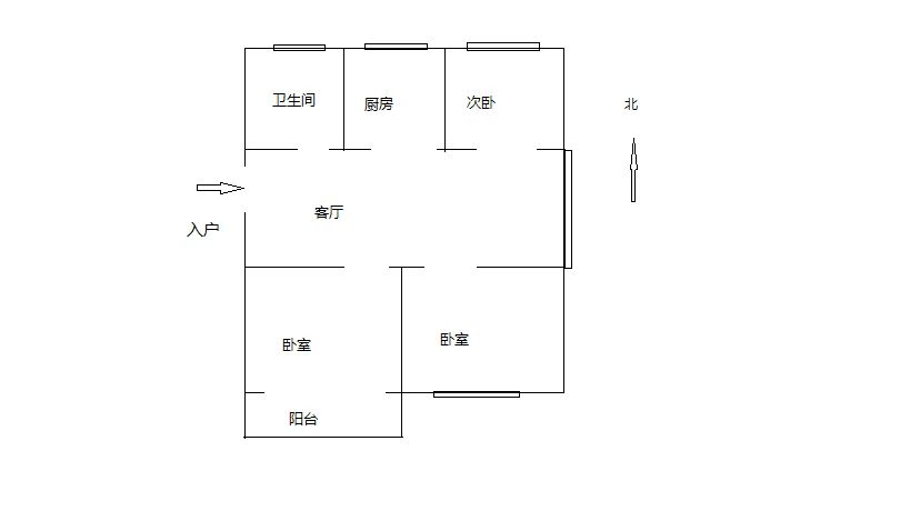 海港新村 3室2厅1卫 82.94m&sup2;