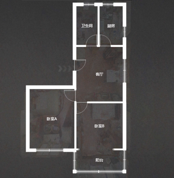 晨苑 2室1厅1卫 70.00m&sup2;