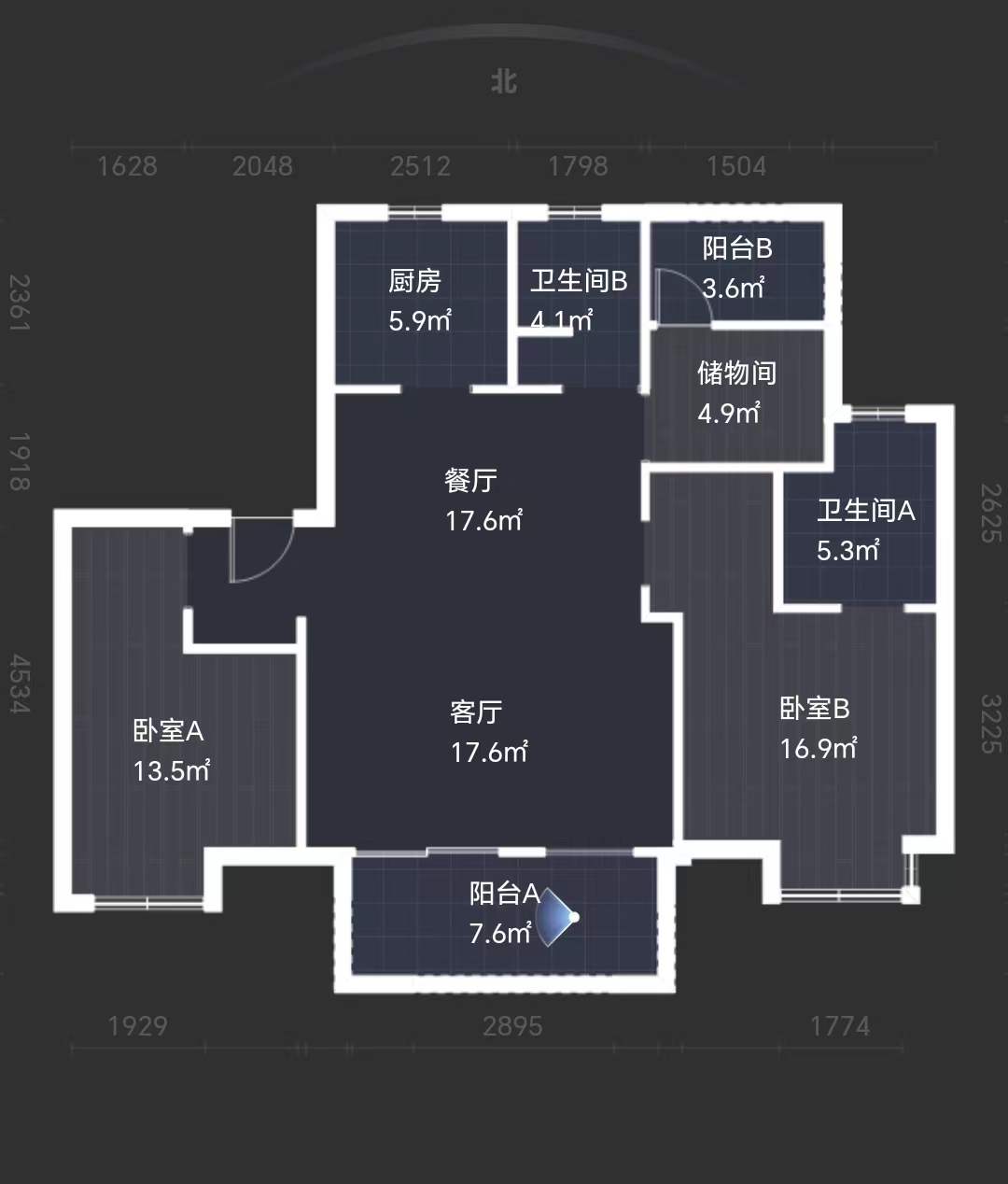丽景湾 3室2厅2卫 117m&sup2;