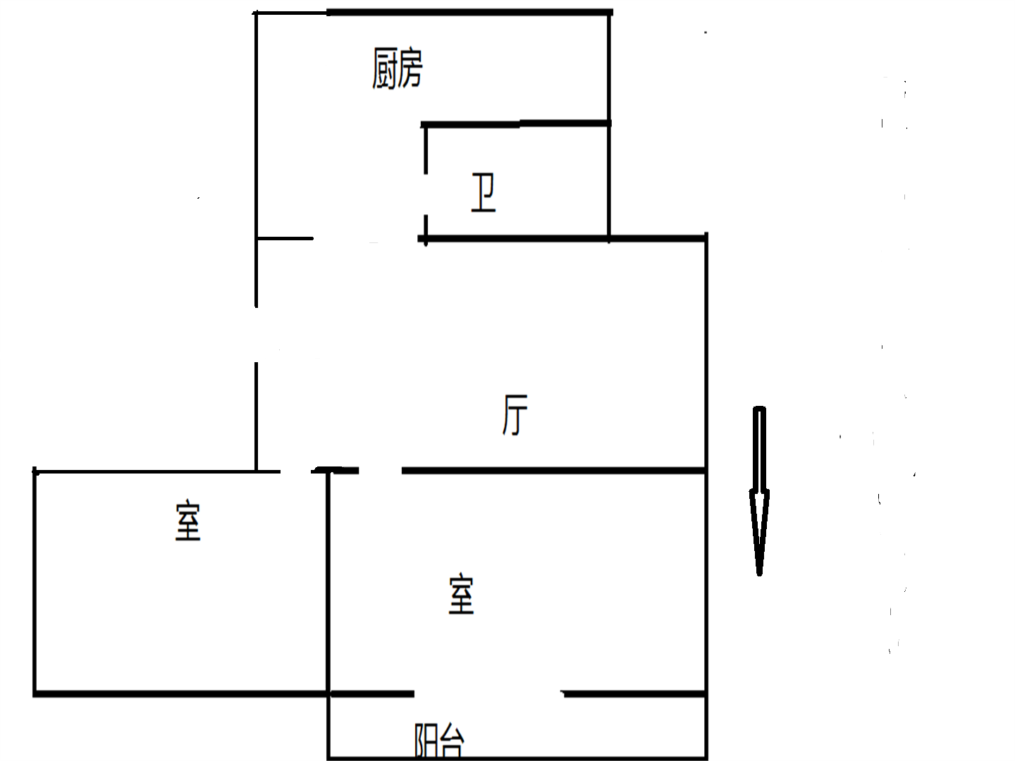 城港新村 2室2厅1卫 75.00m&sup2;