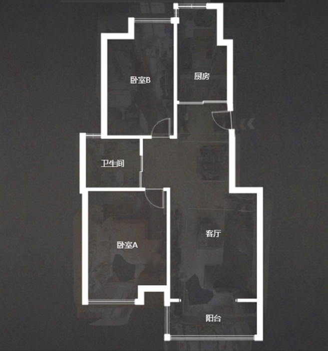 苏建阳光新城 2室2厅1卫 92m&sup2;