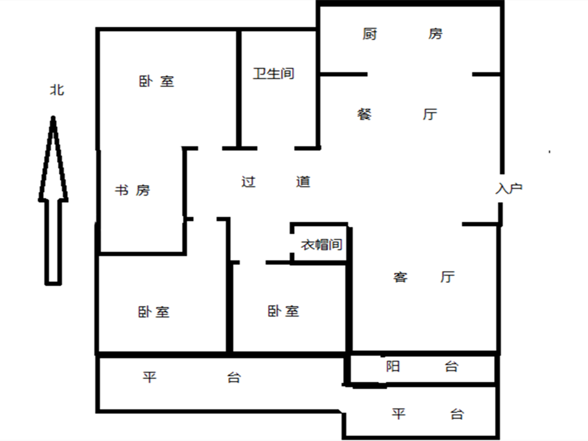 都市华城 3室2厅2卫 151.00m&sup2;