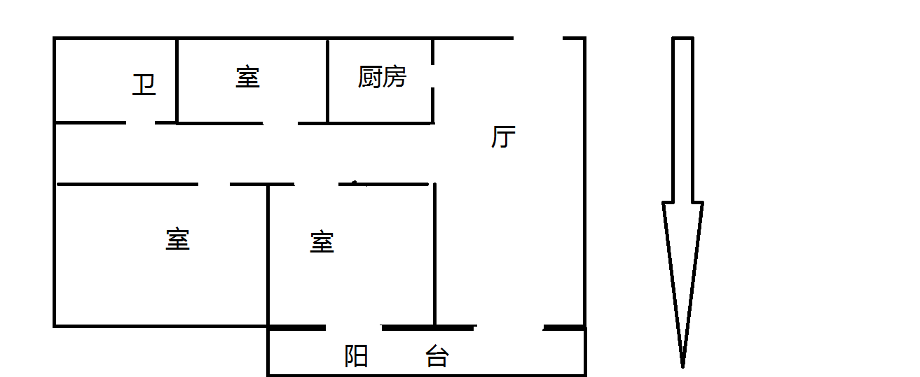 公馆1895 2室1厅1卫 91.37m&sup2;