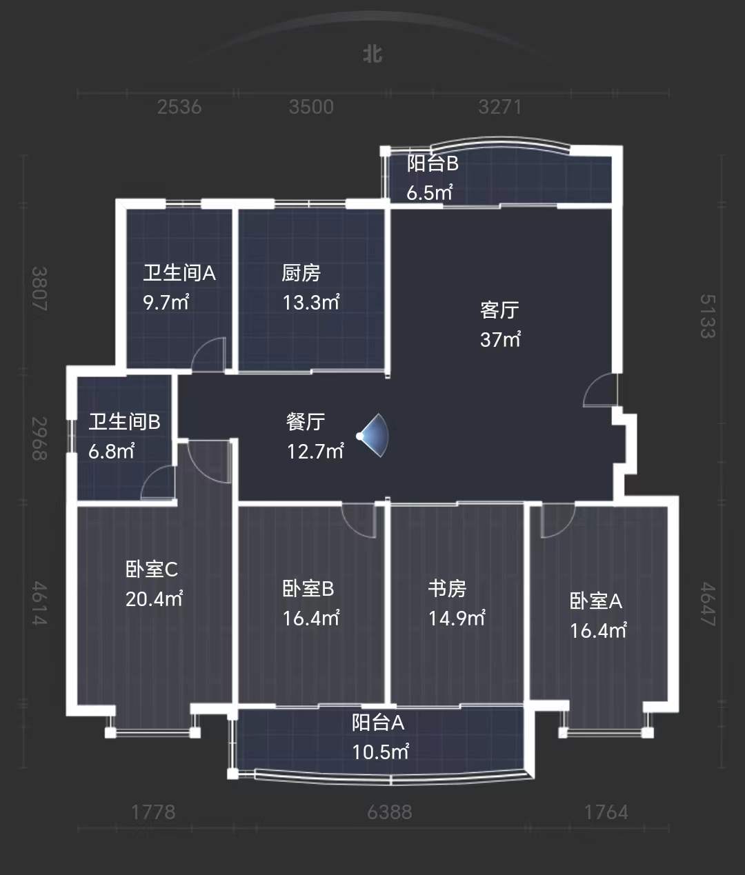 德民花苑西区 4室2厅2卫 320.49m&sup2;