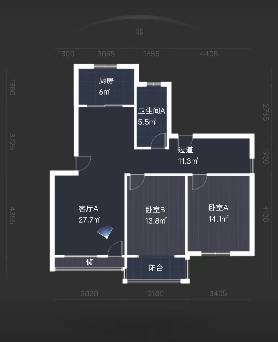 水榭花都 4室2厅2卫 142.84m&sup2;