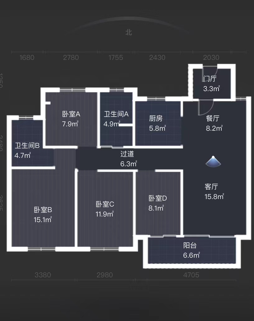 春溪集 4室2厅2卫 124m&sup2;