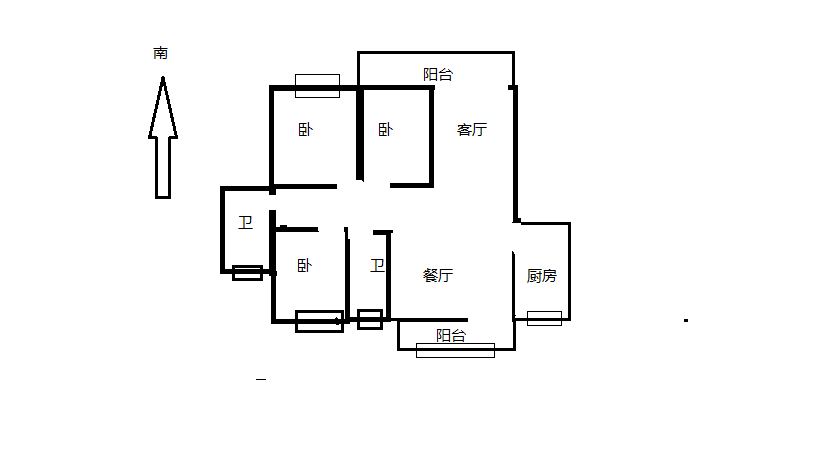 文景嘉苑 3室2厅2卫 166.06m&sup2;