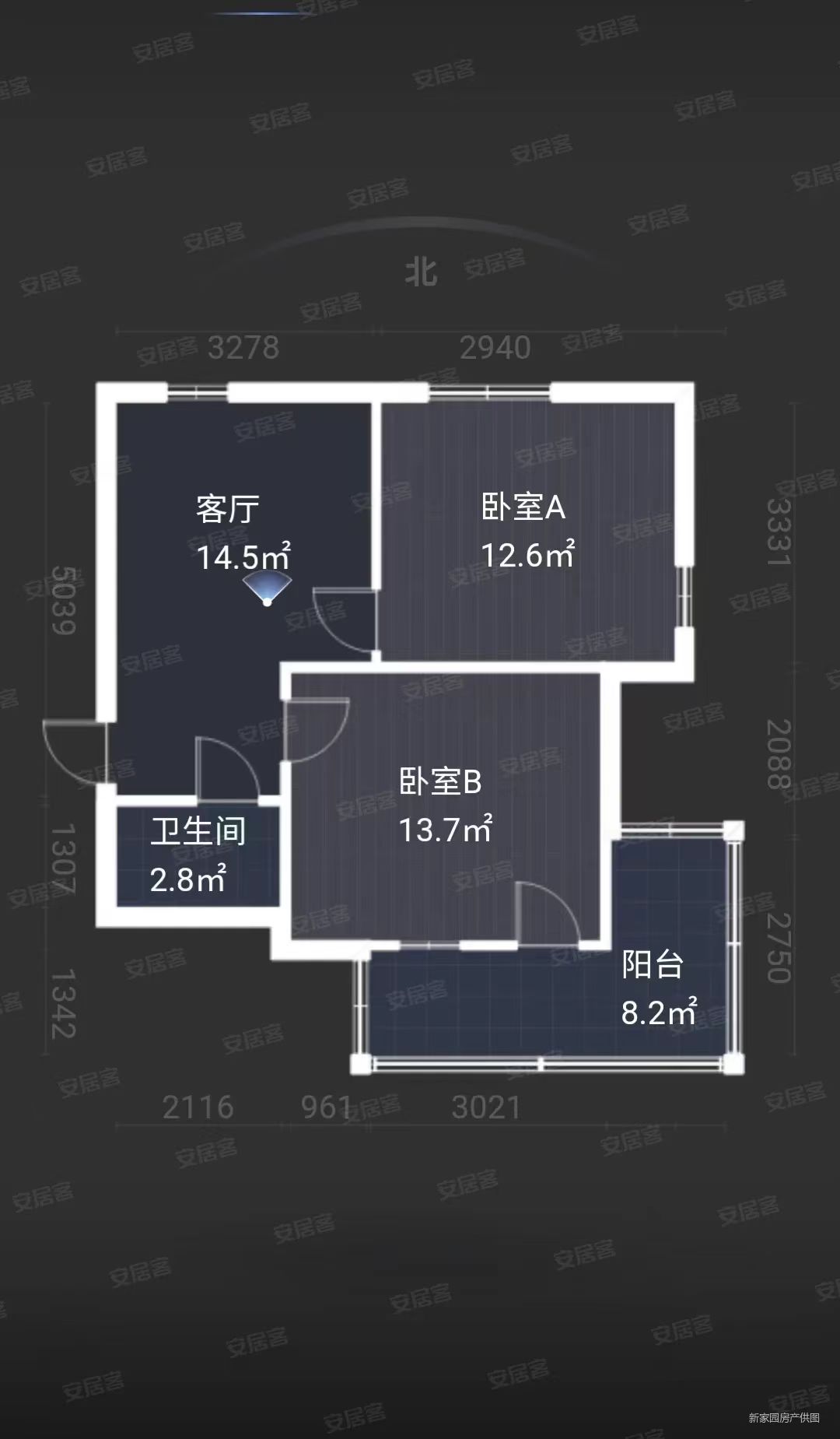 师范桥新村 2室2厅1卫 60m&sup2;