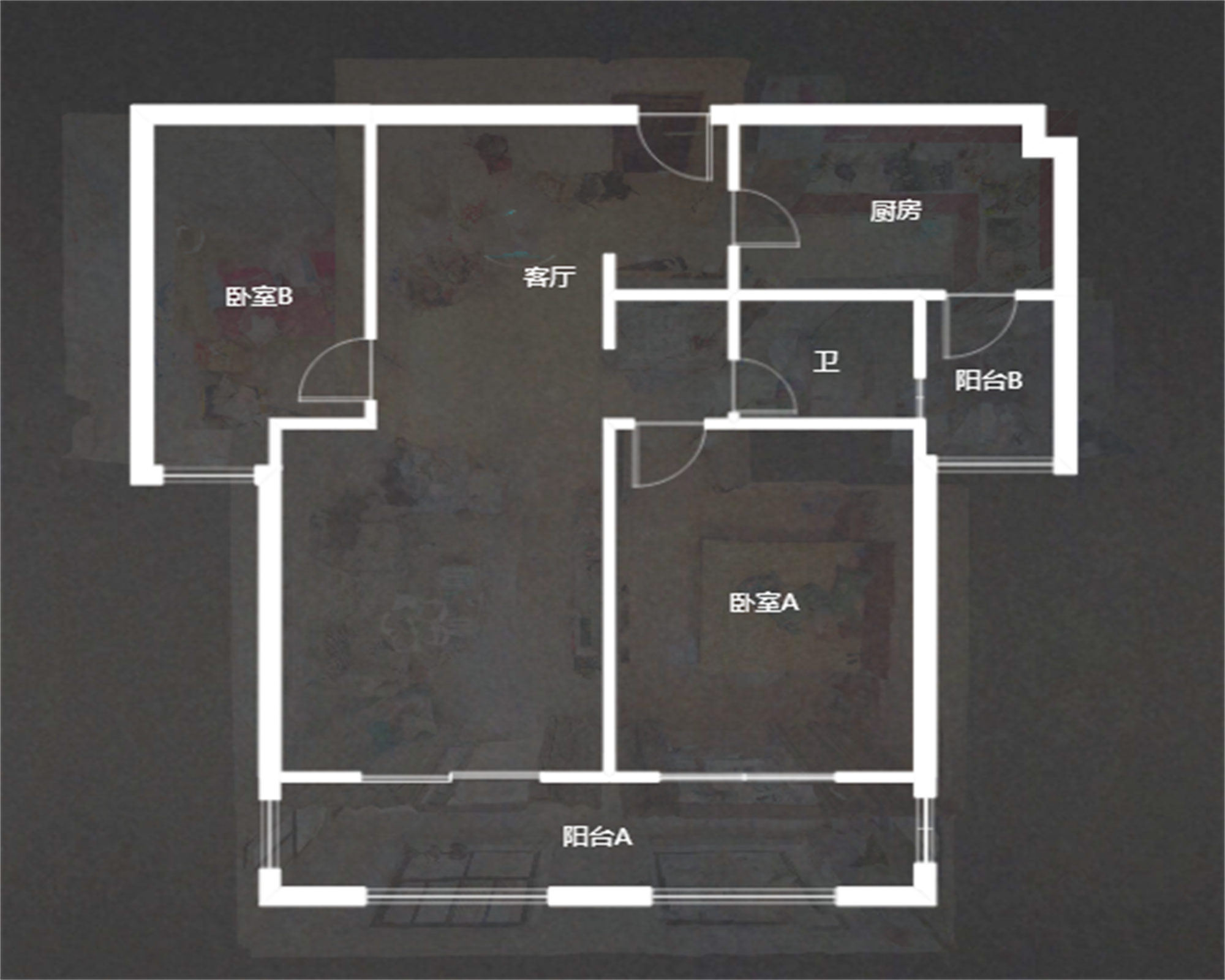 景瑞望府 2室2厅1卫 93m&sup2;
