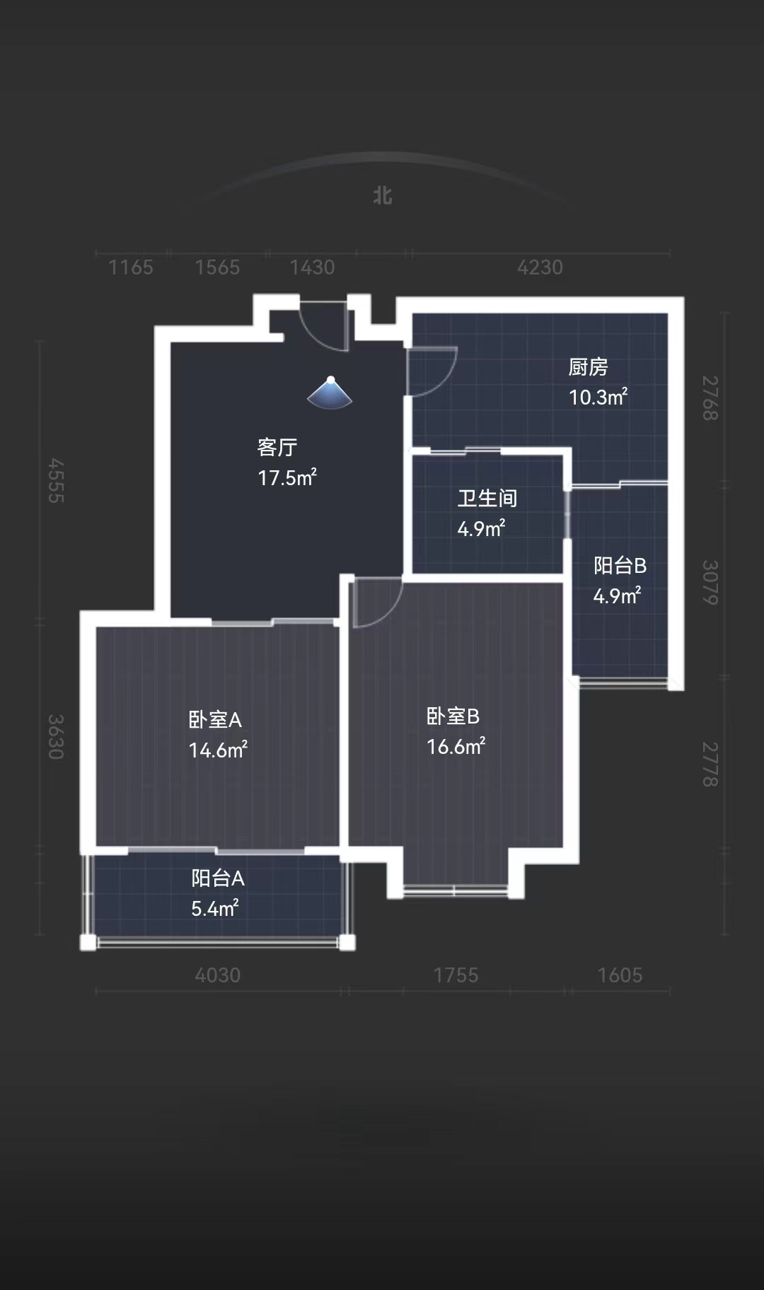 金和家园 2室1厅1卫 89m&sup2;