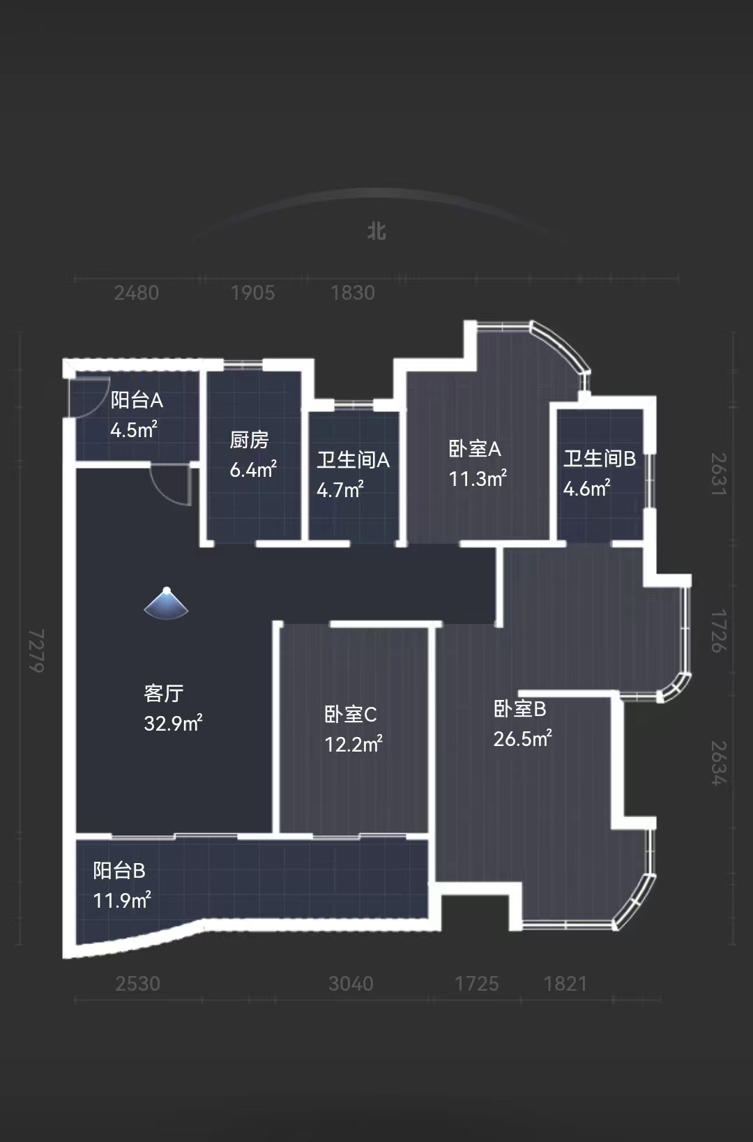 富都豪园 4室2厅2卫 143m&sup2;