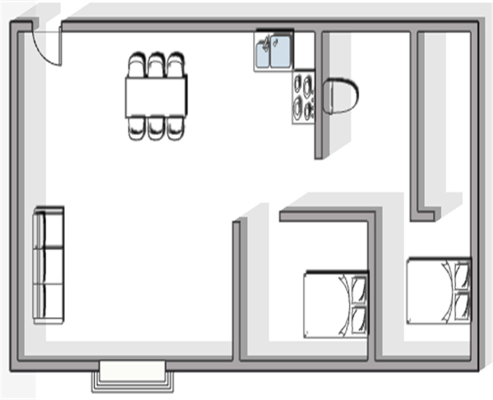南通绿地新都会 2室2厅1卫 112.00m&sup2;