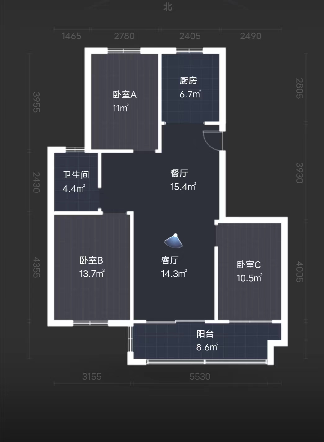 祥麟铭苑 5室2厅2卫 208m&sup2;