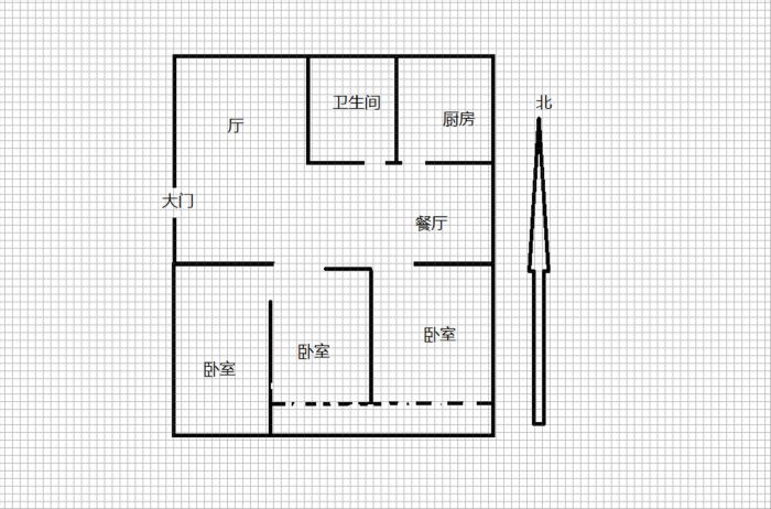 光明西村 3室2厅1卫 100m&sup2;