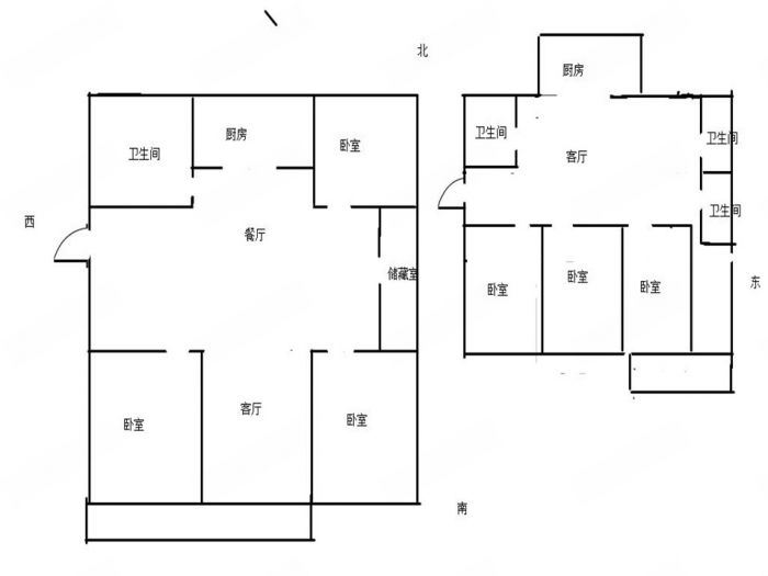 学田北苑 6室3厅4卫 211.50m&sup2;
