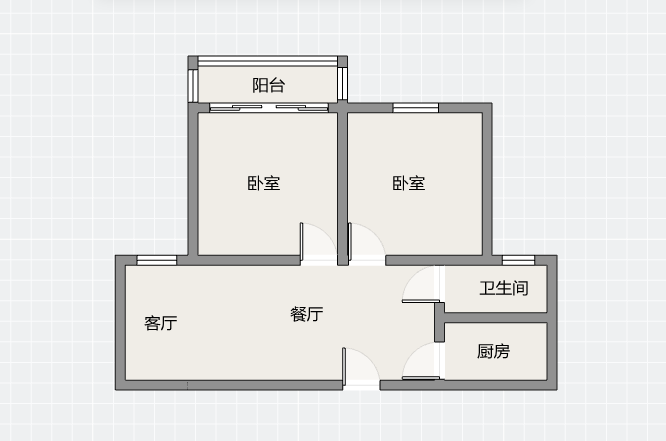 惠泽苑 2室1厅1卫 75m&sup2;