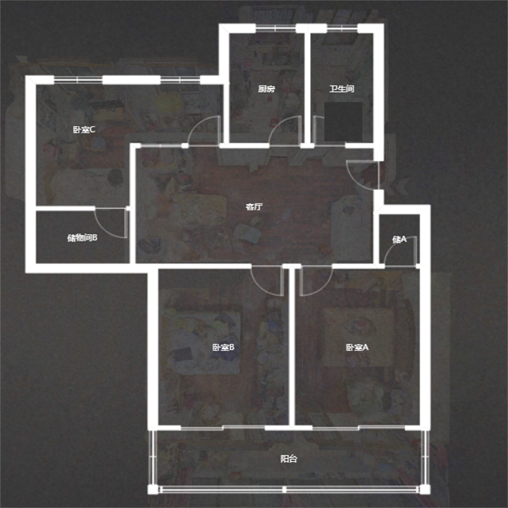 北濠桥东村 3室1厅1卫 97.57m&sup2;
