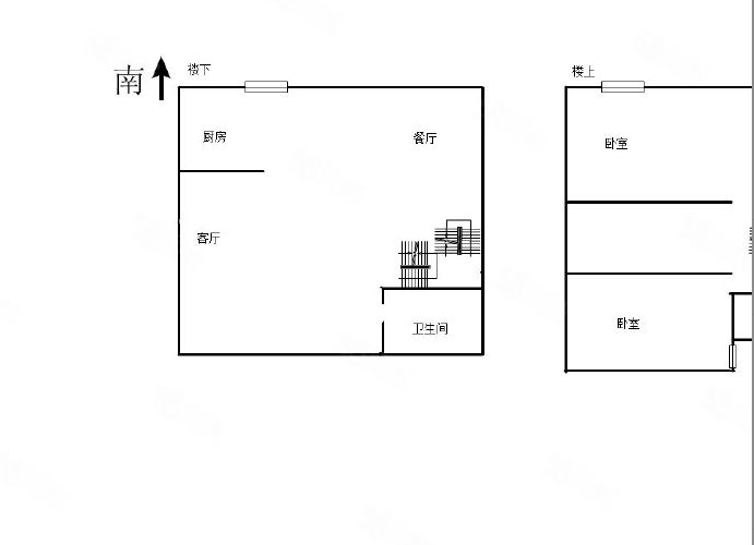 恒生汇金苑 2室1厅1卫 56m&sup2;