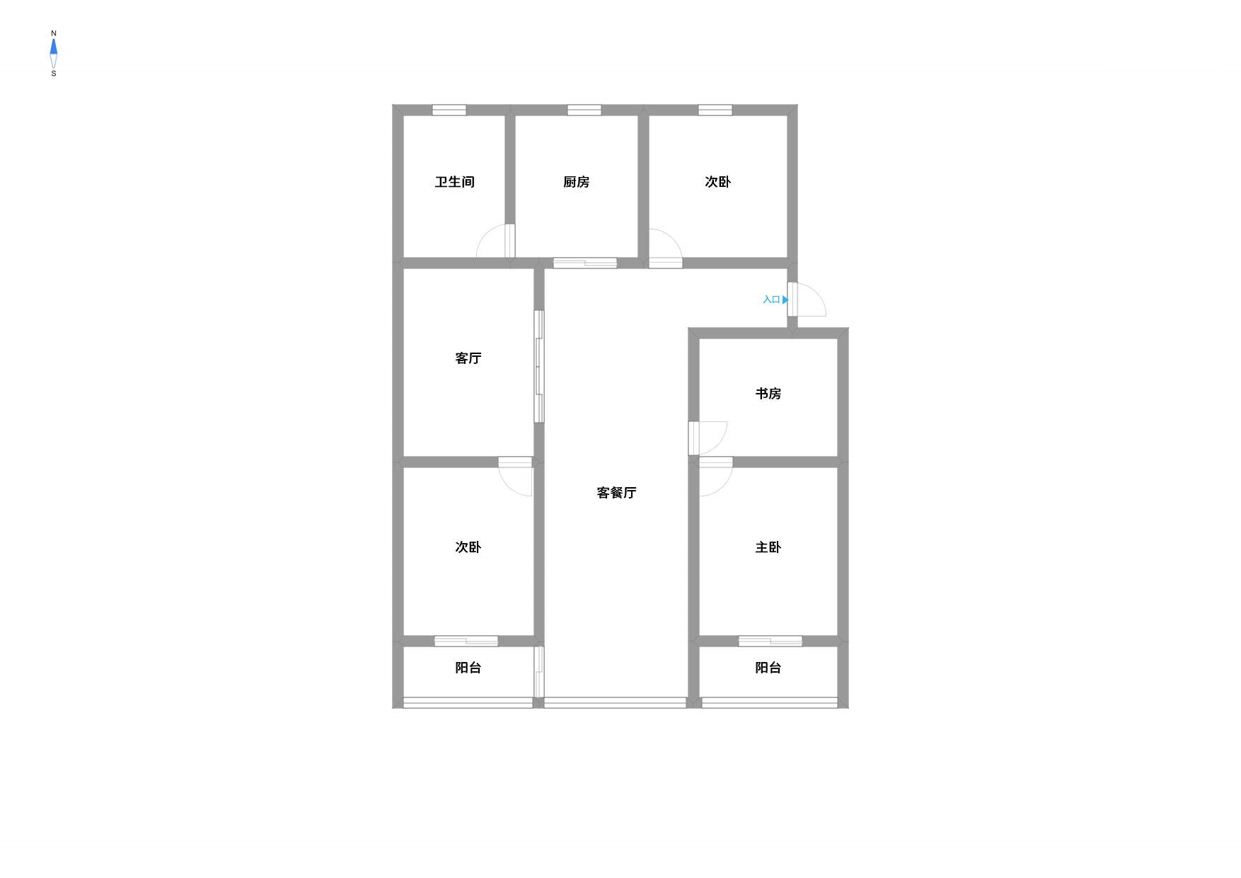 南川园新村 3室1厅1卫 150m&sup2;