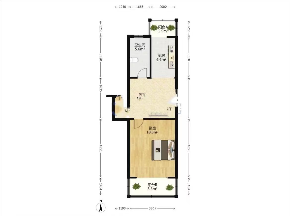 世纪新城 5室1厅5卫 150.00m&sup2;