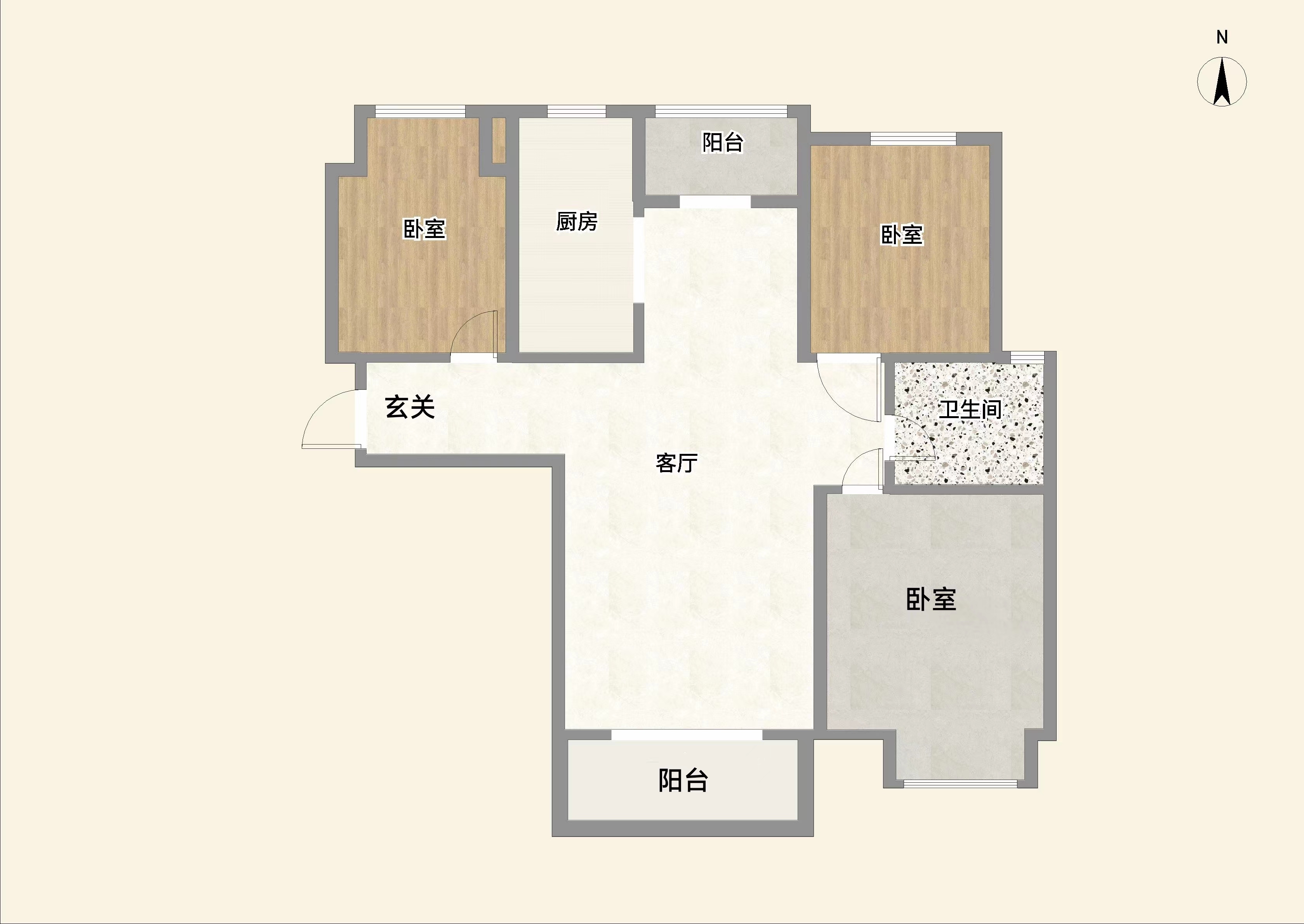光明幸福天地 3室2厅1卫 117.5m&sup2;