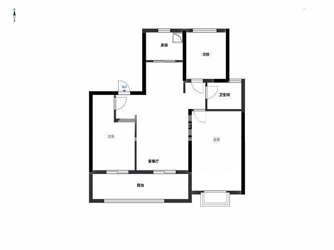 中南君悦府 3室2厅1卫 96m&sup2;