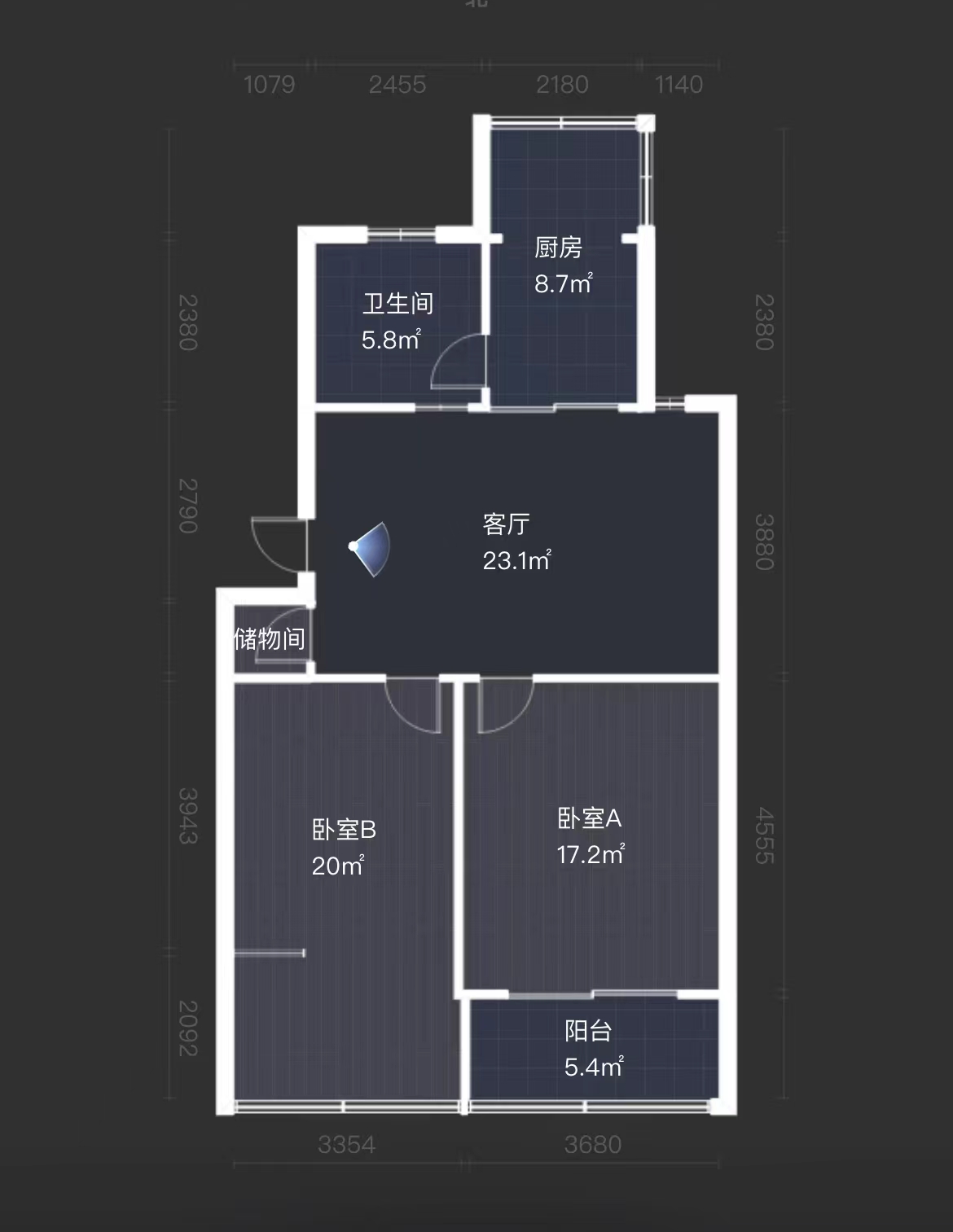 城东小区 3室2厅1卫 101.70m&sup2;