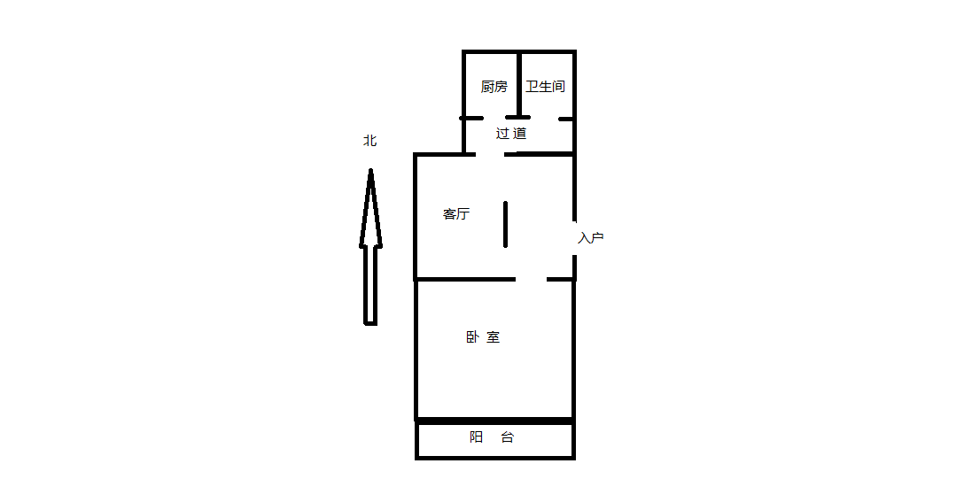 起凤园 1室1厅1卫 50.3m&sup2;