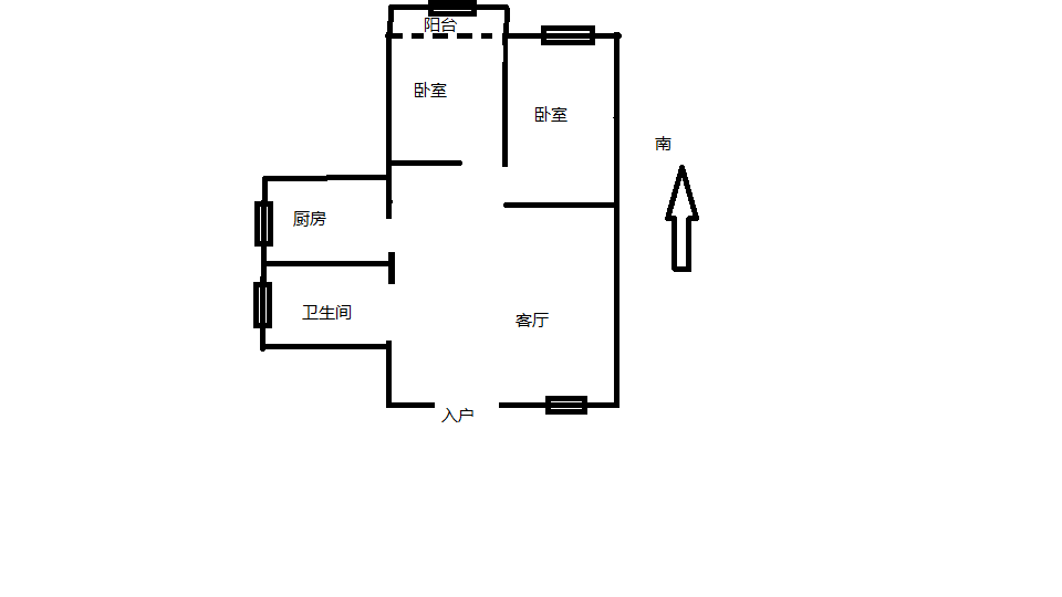 光明东村三期 2室1厅1卫 70.00m&sup2;