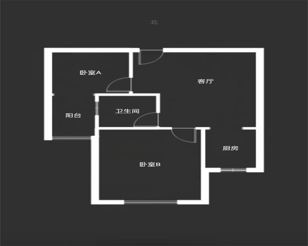 高迪晶城 2室1厅1卫 66m&sup2;