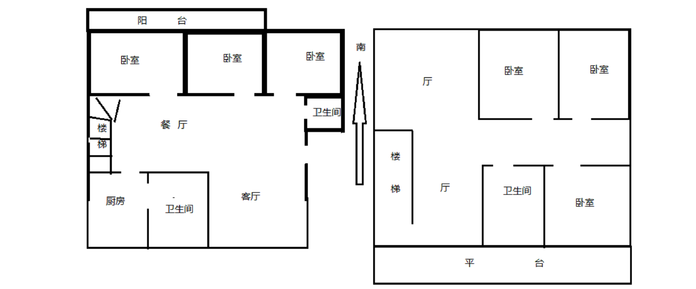 富贵北园 3室2厅2卫 126m&sup2;