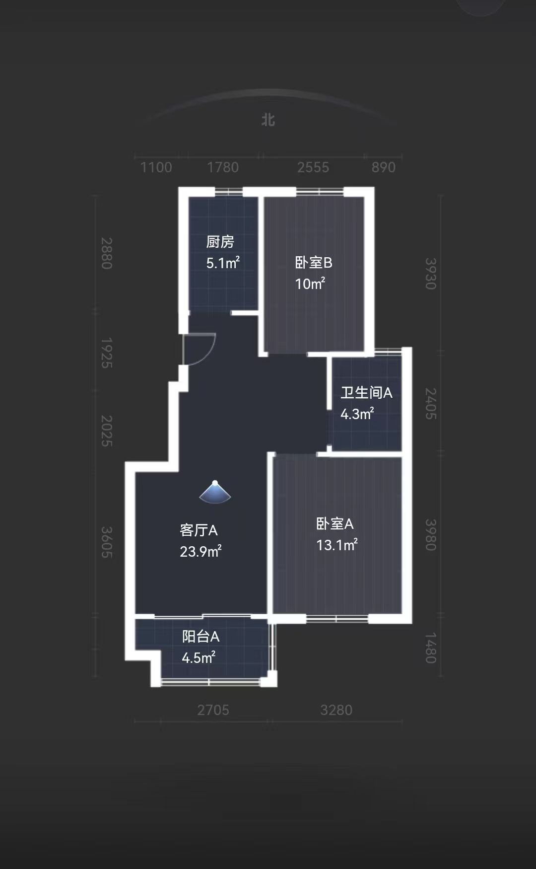 祥麟铭苑 4室2厅2卫 132.41m&sup2;