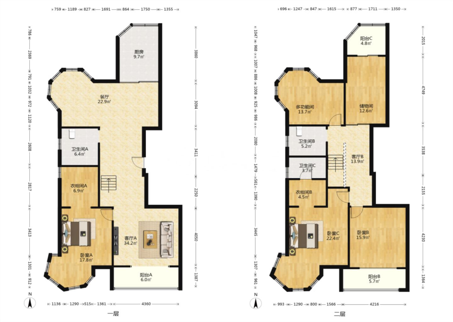 帝奥世伦名郡 5室2厅2卫 265m&sup2;