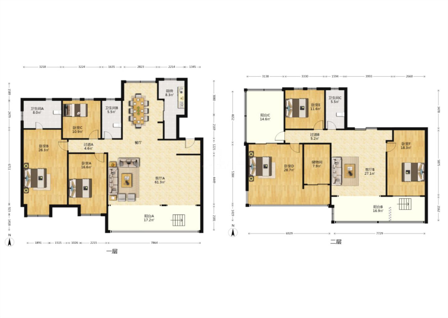 远创紫樾台 6室2厅3卫 260.18m&sup2;