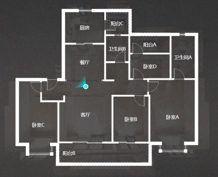 云樾河山 4室2厅2卫 144.00m&sup2;