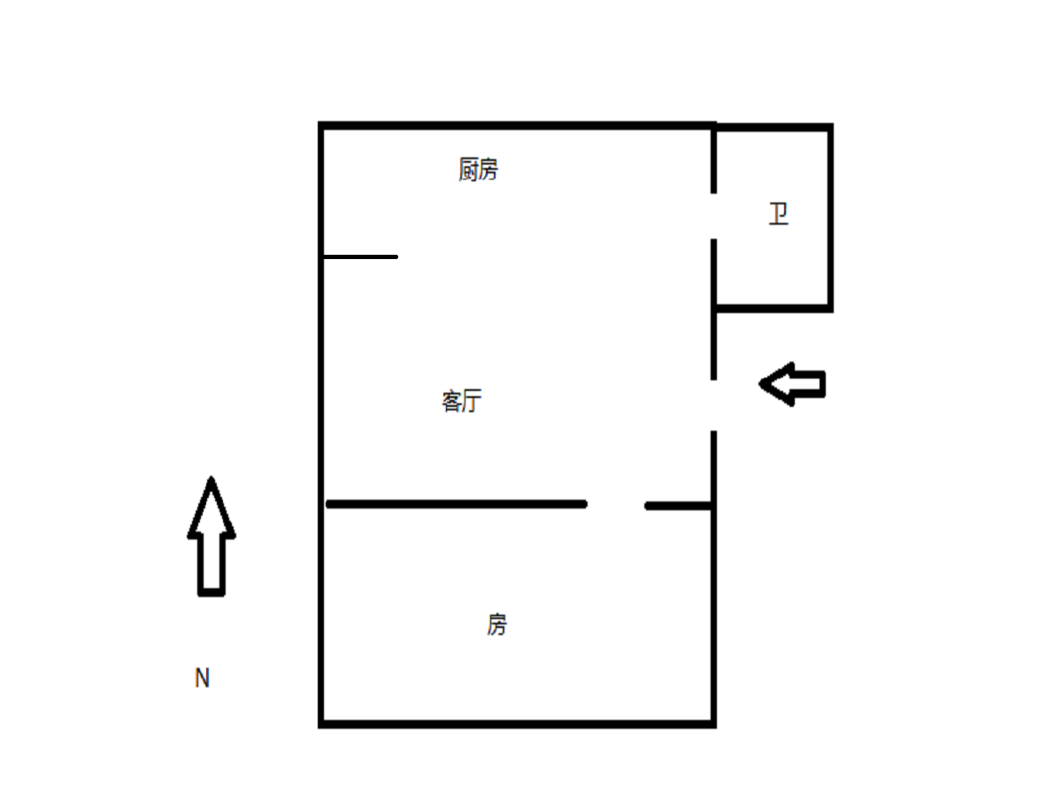 解放新村 1室1厅1卫 49.93m&sup2;