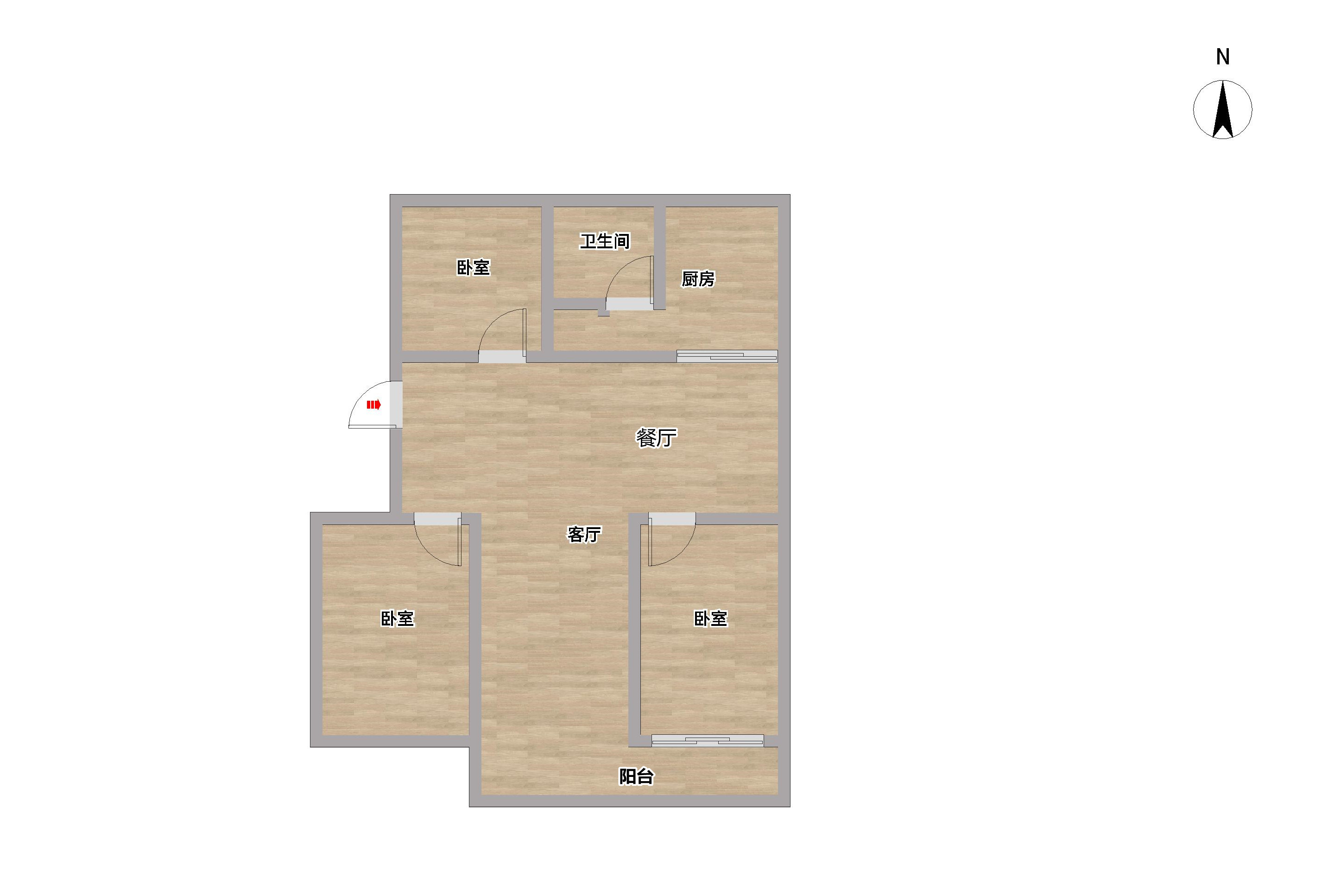 朝晖小苑 3室2厅2卫 145.63m&sup2;