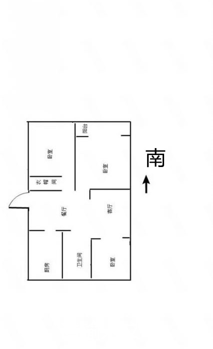 北兴园 3室2厅1卫 70m&sup2;
