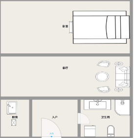 美丽华红木大世界 1室1厅1卫 60m&sup2;