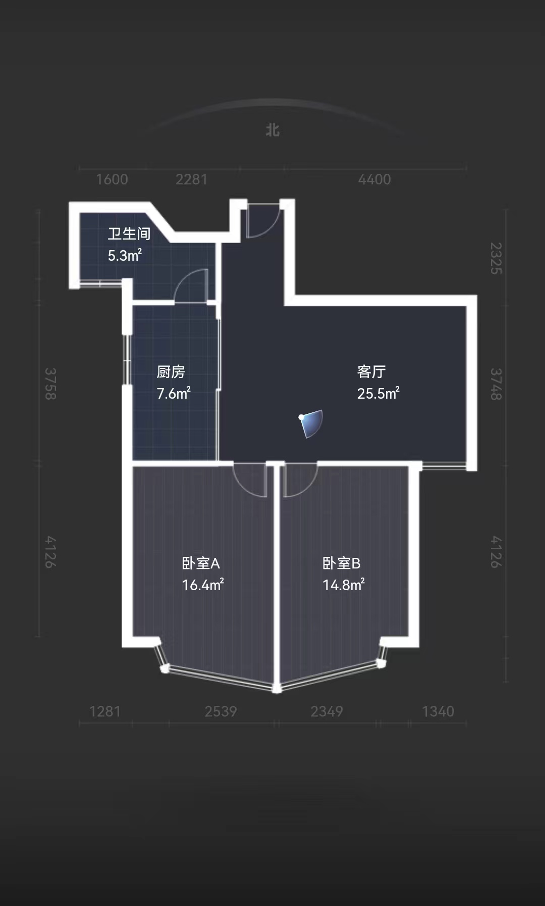 金色城品 2室2厅1卫 84.86m&sup2;