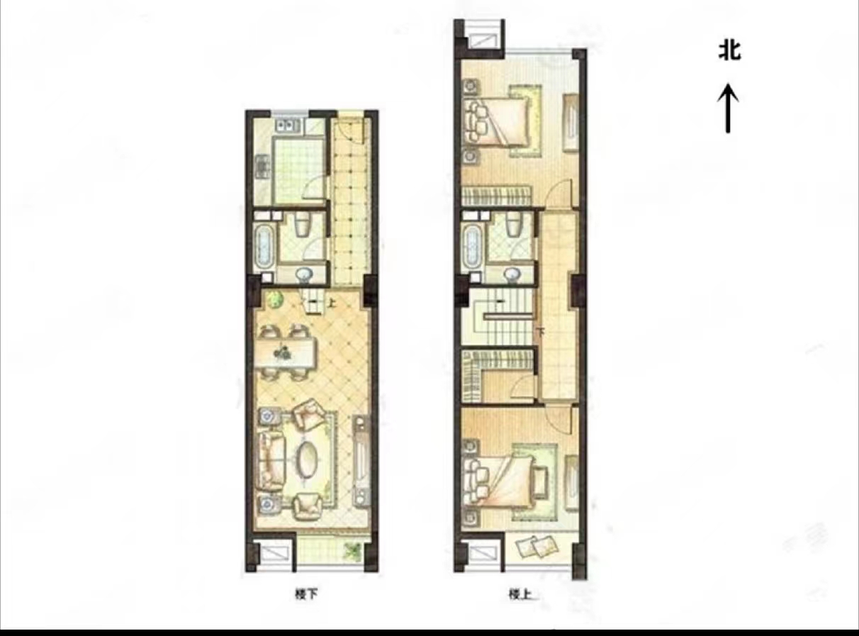 恒隆国际 2室1厅1卫 69m&sup2;