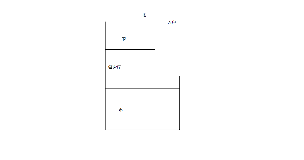 金贸公寓 1室1厅1卫 30.00m&sup2;