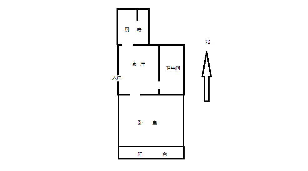 万象西园 1室1厅1卫 46m&sup2;