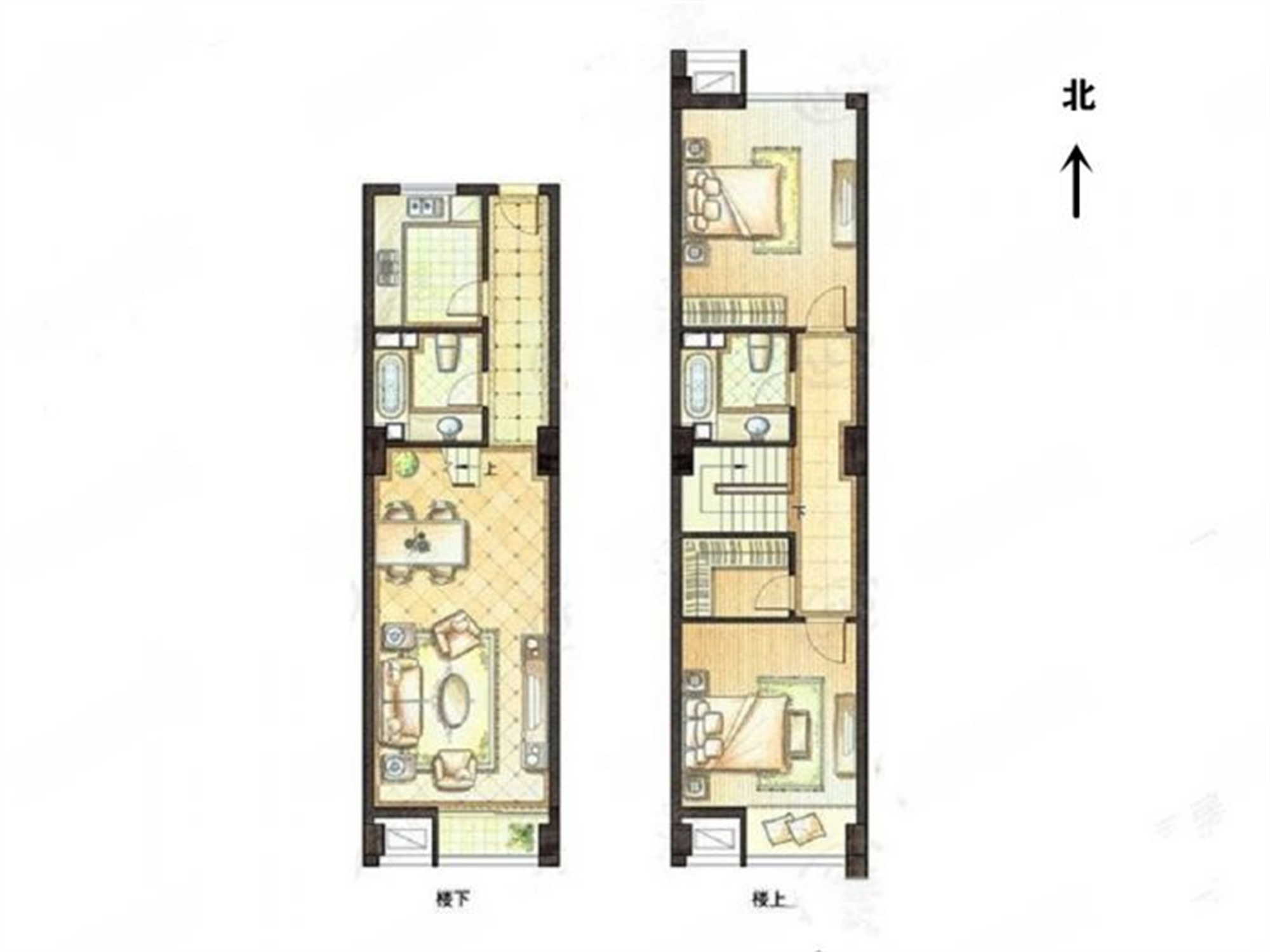 恒隆国际 3室1厅1卫 70.00m&sup2;
