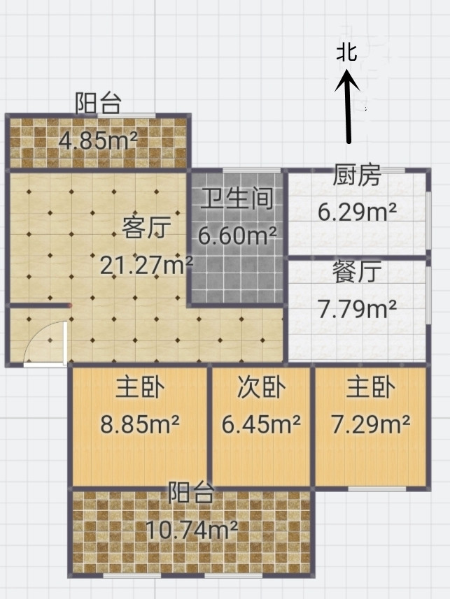 学田南苑 3室2厅1卫 152m&sup2;