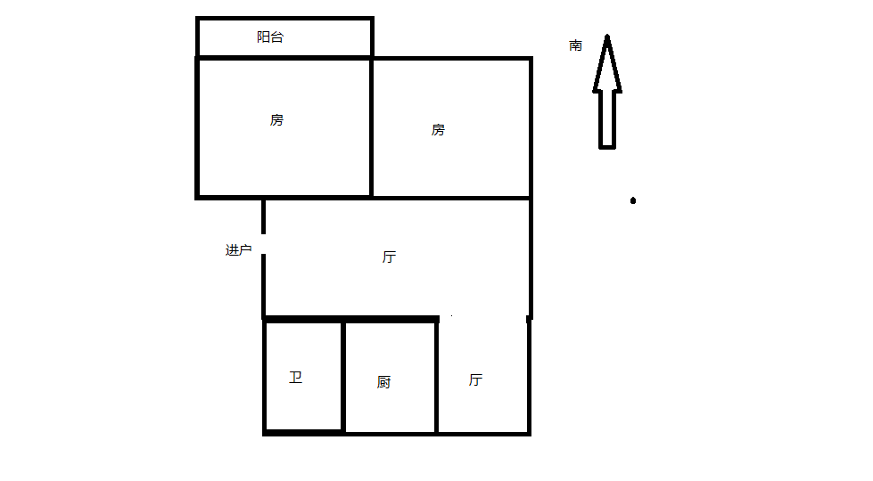 宝隆花园 2室1厅1卫 75.00m&sup2;