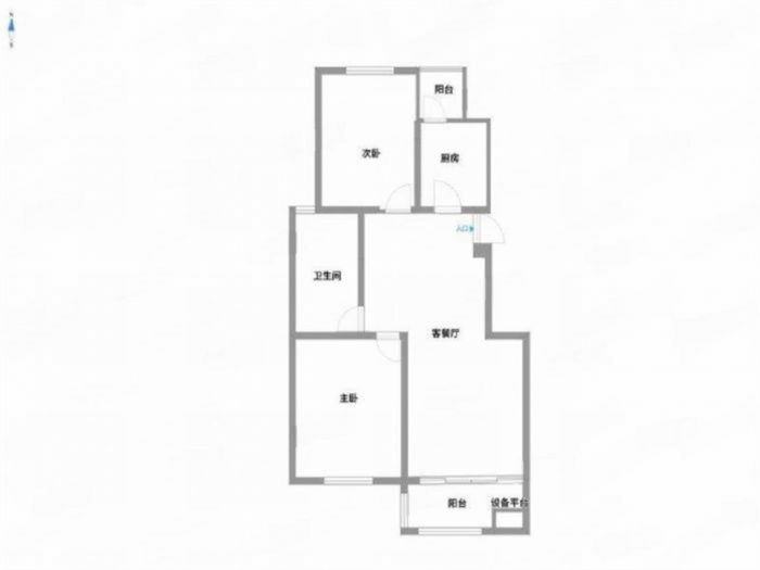 观河华府 2室1厅1卫 98m&sup2;